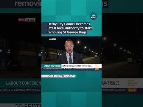 Derby City Council becomes latest local authority to start removing St George flags | ITV News