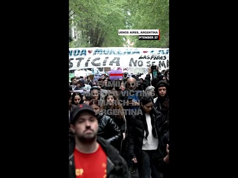 Family of murder victims march in Argentina