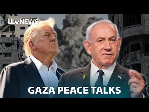 Netanyahu arrives at the White House for Gaza ceasefire talks – Watch LIVE