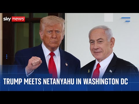 Trump welcomes Netanyahu to the White House