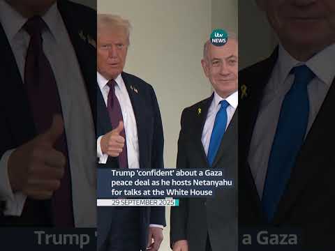 Trump ‘confident’ about a Gaza peace deal as he hosts Netanyahu for talks at White House | ITV News