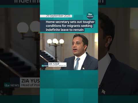 Home secretary sets out tougher conditions for migrants seeking indefinite leave to remain| ITV News