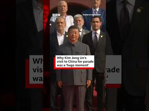 Why Kim Jong Un’s visit to China for parade was a ‘huge moment’. #KimJongUn #BBCNews