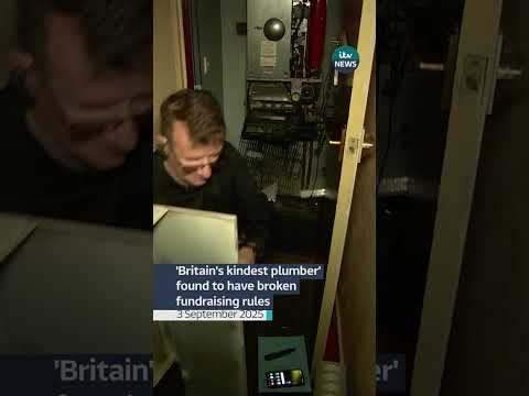 ‘Britain’s kindest plumber’ found to have misled donors and used controversial fundraising #itvnews
