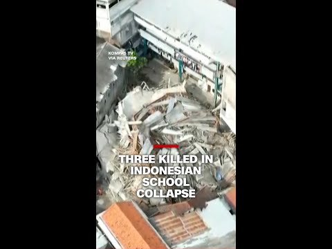 Three killed in Indonesian school collapse