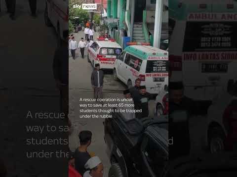 Rescue to save people trapped in school collapse