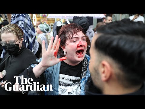 Footage shows police officer punching activist Kitty O’Brien in the face during a protest