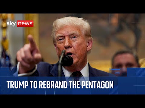 Trump to sign executive order to rebrand the Pentagon as the ‘Department of War’