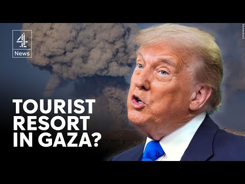 Israeli strikes continue as post-war Gaza resort plan circulates