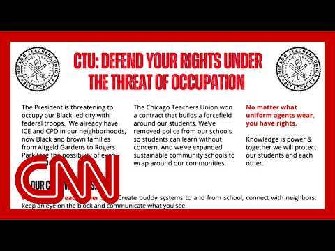 Chicago teachers give students flyers listing their rights