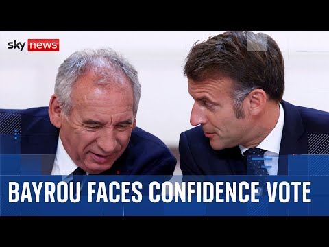 France on brink of economic and political crisis as PM looks set to lose confidence vote