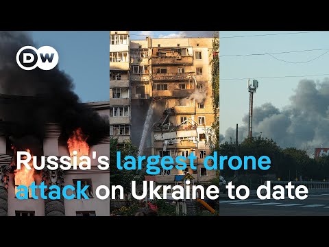 Ukraine says Russia aerial strikes the largest since beginning of invasion | DW News