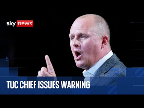 Trade unions leader gives keynote speech at Brighton conference