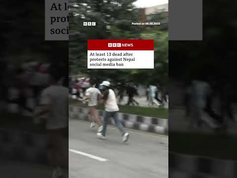 Deadly protests in Nepal against new social media ban. #Nepal #BBCNews