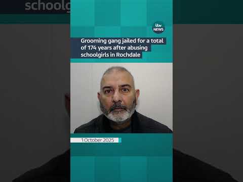 Grooming gang jailed for a total of 174 years after abusing schoolgirls in Rochdale | ITV News