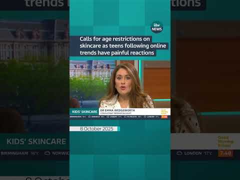 Calls for age restrictions on skincare as online trends cause painful reactions | ITV News