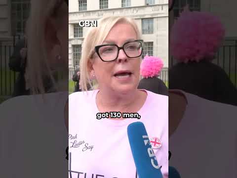 Pink Ladies protest migrant hotels in Westminster