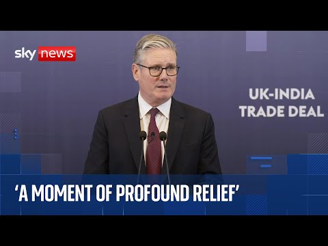 Keir Starmer holds news conference on visit to India