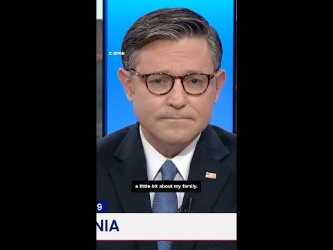 Voter confronts Mike Johnson on live TV about shutdown