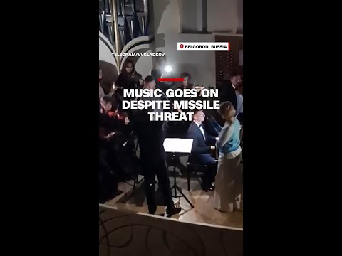 Music goes on despite missile threat
