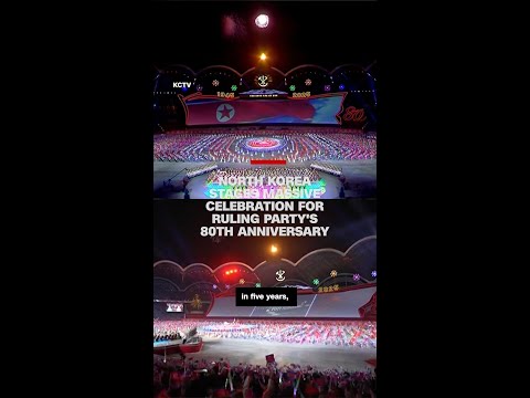 North Korea stages massive celebration for ruling party’s 80th anniversary
