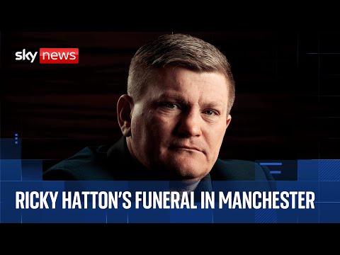 Ricky Hatton’s funeral cortege travels through Manchester | Sky News coverage