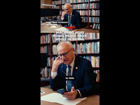 Machado wins Nobel Peace Prize while in hiding