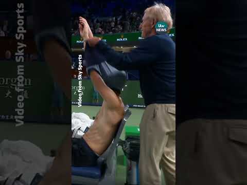 Watch Daniil Medvedev ask a ball girl to remove his shirt at the Shanghai Masters #itvnews #news
