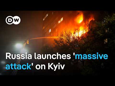 Russia launches a barrage of drones and missiles at Ukrainian energy facilities | DW News