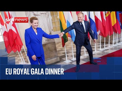 EU leaders arrive at royal gala dinner in Copenhagen