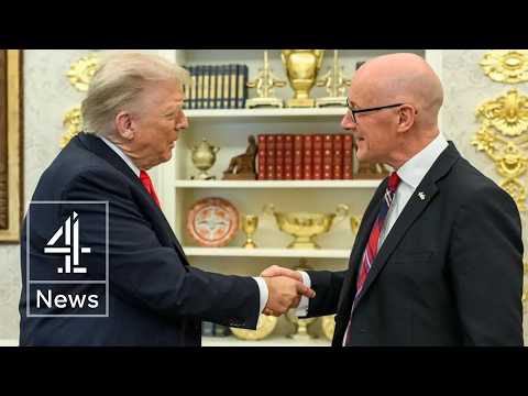 John Swinney denies cosying up to Donald Trump