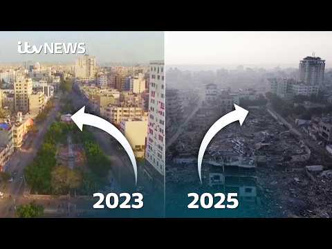 Gaza’s destruction: Before and after images | ITV News