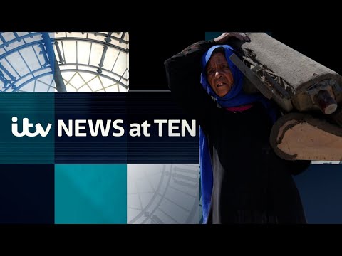 Palestinians begin rebuilding as ceasefire begins in Gaza – Watch ITV News at Ten LIVE