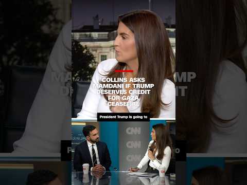 Collins asks Mamdani if Trump deserves credit for Gaza ceasefire