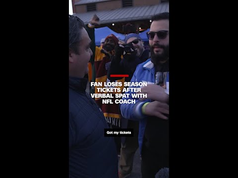 Fan loses season tickets after verbal spat with NFL coach