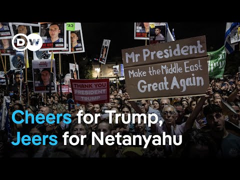 Crowds in Tel Aviv cheer Trump as Gazans return to devastated homes | DW News