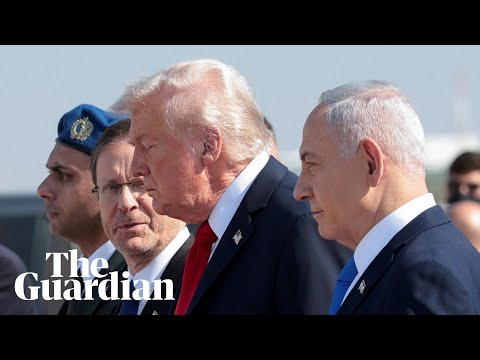 Donald Trump arrives in Israel and is due to address the Knesset – watch live