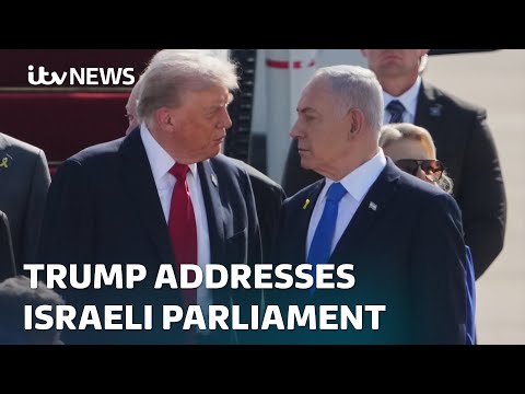 WATCH LIVE: Donald Trump addresses Israeli parliament as hostages are released from Gaza