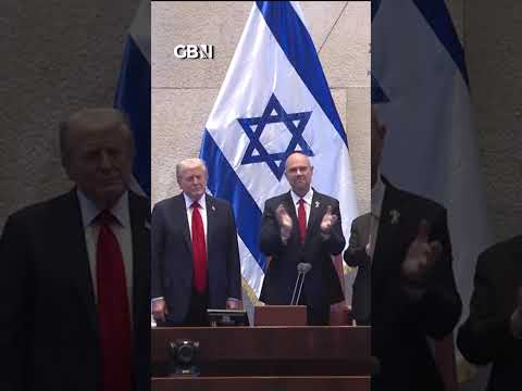Donald Trump receives a standing ovation at Israel’s Knesset