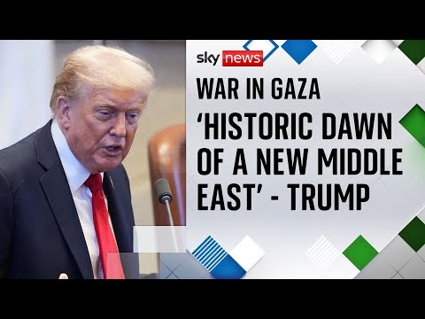 Donald Trump tells Knesset of ‘historic dawn of a new Middle East’