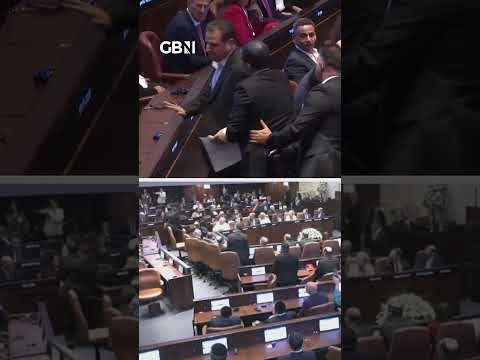 WATCH: Extraordinary moment Donald Trump HECKLED by left-wing Israeli Knesset member