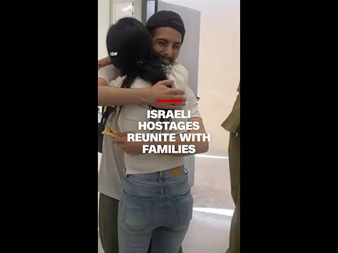 Israeli hostages reunite with families