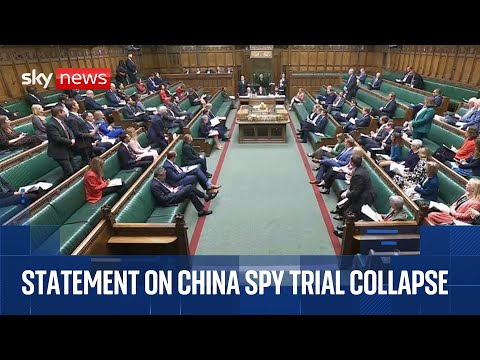 Commons statement on the China spy trial collapse