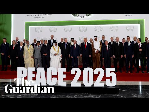 Leaders meet in Egypt to sign first phase Gaza deal – watch live