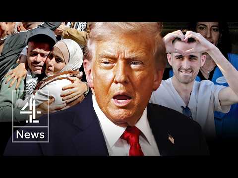 Israeli hostages reunite with families as huge crowds greet released Palestinians