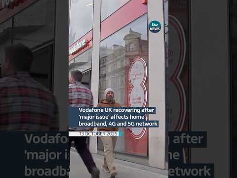 Vodafone UK recovering after ‘major issue’ affects home broadband, 4G and 5G network #shorts