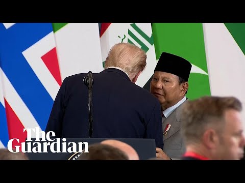 Hot mic captures Indonesian president asking Trump to meet son Eric