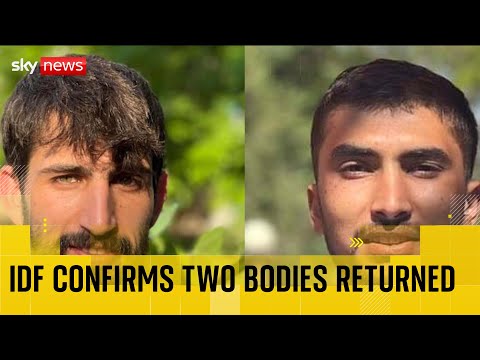 IDF confirms two bodies of hostages returned by Hamas