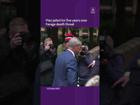 Man jailed for five years for Farage threat