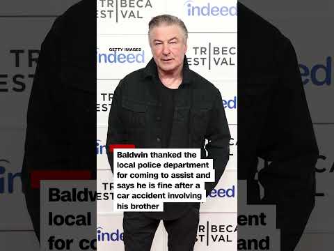 Alec Baldwin involved in single car crash
